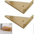 thumbnail image 1 of Floating Metal Triangle Shelf Bracket, Concealed Blind Wall Shelf Bracket, Bedroom Living Room Bathroom DIY Decoration Support, 2 Pieces (8x10cm/3.1x, 1 of 5