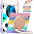 thumbnail image 2 of Funda a juego para iPad Air4 de 10,9 pulgadas con correa para el hombro, soporte de anilla ajustable grande, portalápices y protección contra golpes., 2 of 5