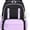 Black Purple, variant on Cute Preppy Aesthetic Plaid Backpack, Ultra-Light Oxford Cloth Large Capacity Checkered Backpack - Breathable, Waterproof, Thermal, Load-Reducing, Spine-Protecting with Curved Straps