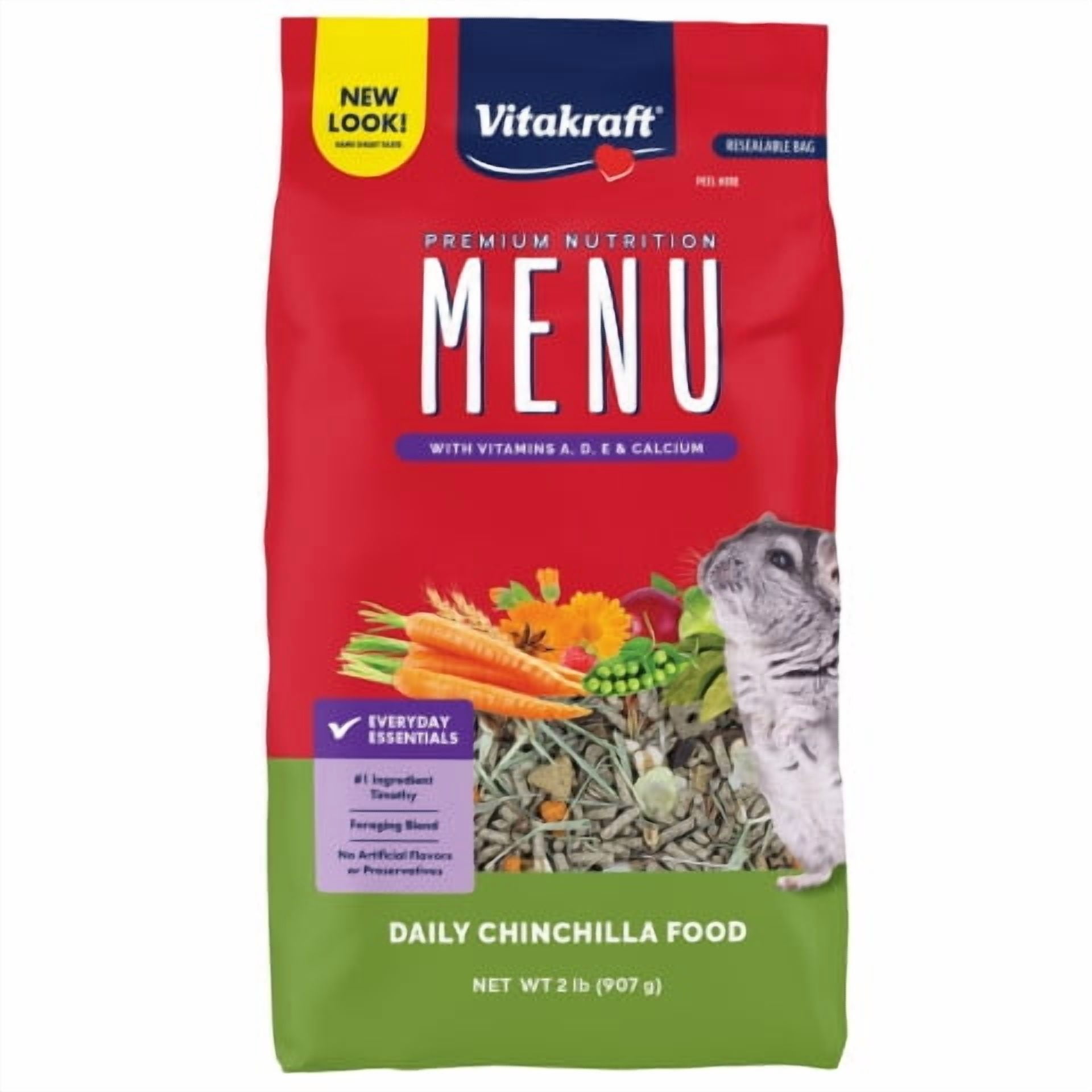 (2 pack) Menu Chinchilla Food with Timothy