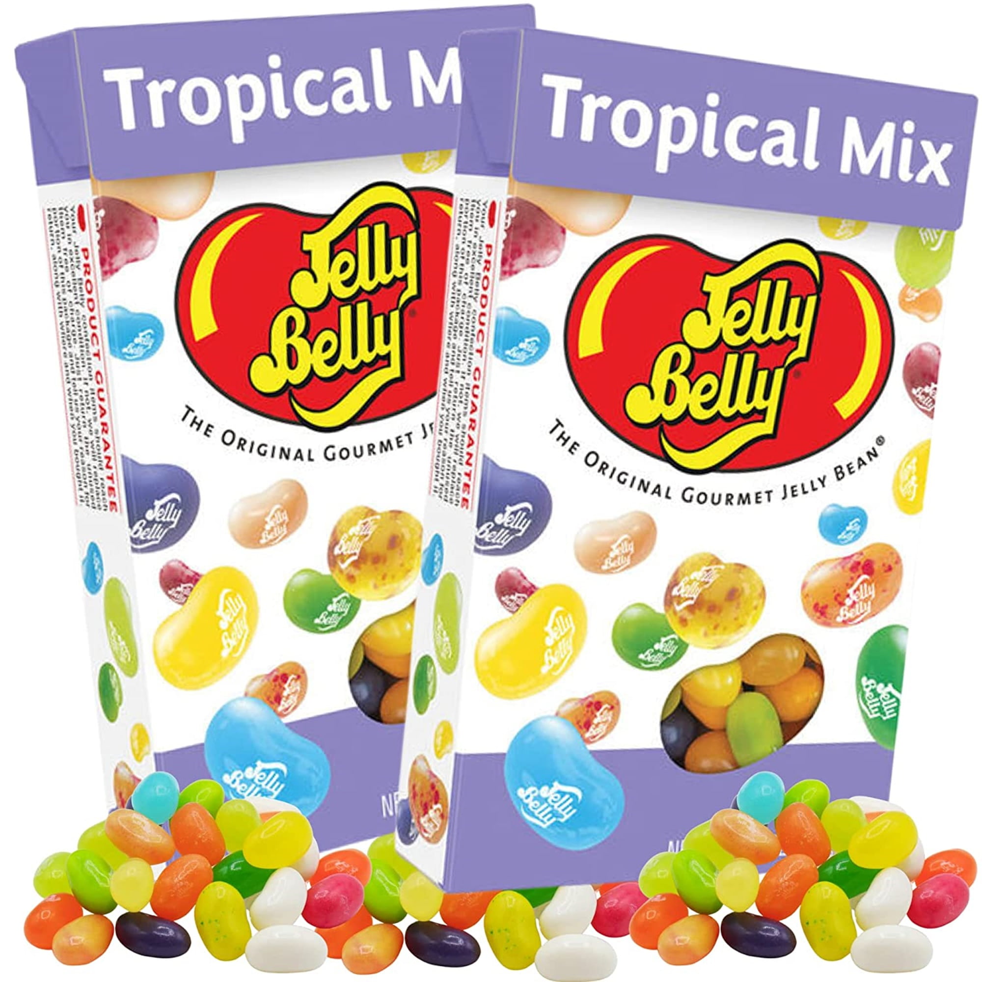 Jelly Belly Jelly Beans Tropical Mix Candy Boxes, Bulk Fruit Flavored ...