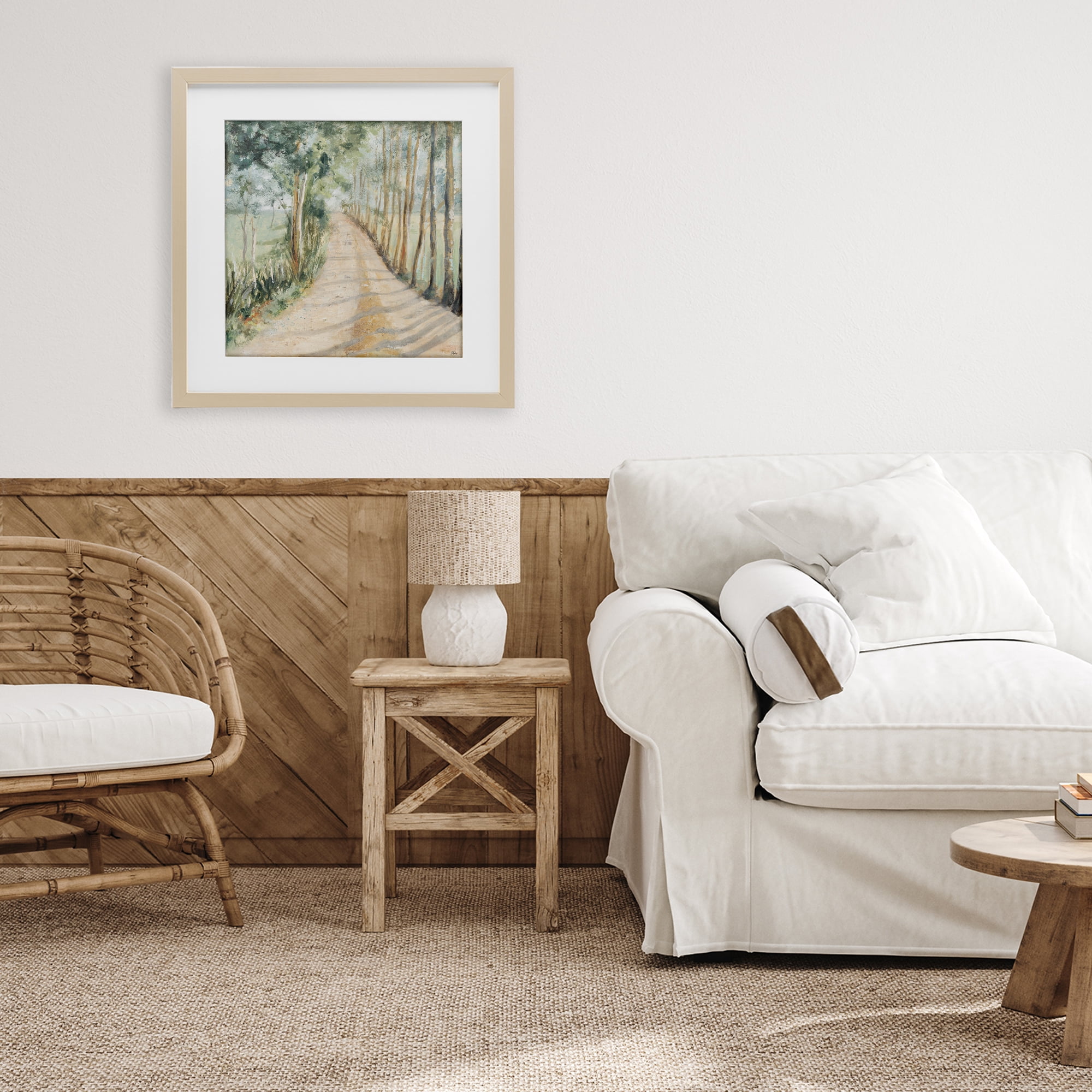 Stupell Industries Camino A Casa Pathway Birch Framed Print Under Glass, design by Patricia Pinto