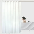 Shower Curtain Liners with Suction Cups White Bathroom Shower Curtain