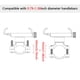 thumbnail image 4 of Advancent Soporte para teléfono Material de calidad Ajuste gratuito Montaje para teléfonos Instalación práctica Tipos de dispositivos Ciclismo Violeta, 4 of 6