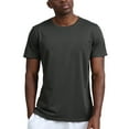 thumbnail image 2 of Mens Shirts Tank Tops Casual Short Sleeve Solid Crew Neck Summer Tees #188 Gray, 2 of 5
