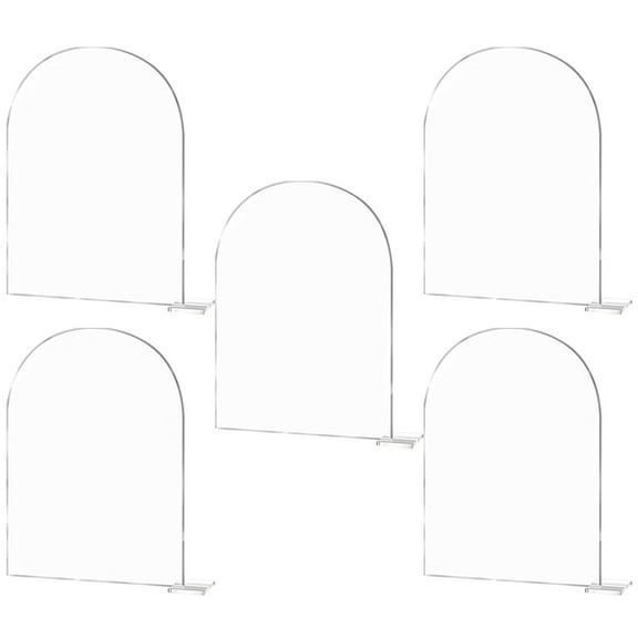 5 Sets Acrylic Transparent Arched Digital Seat Sign Wedding Reception Signs Wedding Reception Decorations Banquet