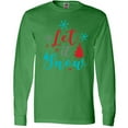 thumbnail image 3 of Inktastic Let It Snow, Snowflakes, Christmas - Red Blue Gray Long Sleeve T-Shirt, 3 of 5