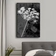 thumbnail image 2 of wall26 Canvas Print Wall Art Black &amp; White Flowers &amp; Cursive Typography Floral Botanical Photography Modern Art Rustic Scenic Relax/Calm Dark for Living Room, Bedroom, Office - 16"x24&qu, 2 of 4
