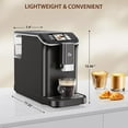 thumbnail image 3 of Riedhoff Automatic Espresso Machine 1350 W, 20 Bar, 53 oz Water Tank, with 750ml Milk Box, Black, 3 of 8