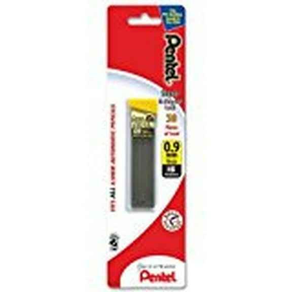 Pentel Super Hi-Polymer Lead Refill (0.9mm), HB, 30 pcs/Tube 1-Pk (Pack of 12)