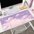 thumbnail image 2 of Alfombrilla de ratón de juego de ballena rosa de paisaje lindo, patrón de puesta de sol de gran tamaño, teclado de escritorio, bloqueo de borde, almohadilla de mesa de goma lavable LIUWENJING unisex, 2 of 2