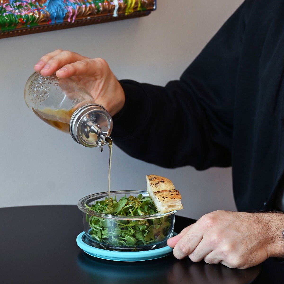 12 Bouteilles Huile/Vinaigre Bormioli Rocco 500ml - Bouchon Verseur - Lot Économique - 2