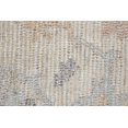 thumbnail image 6 of HomeRoots 566215 2 x 3 ft. Floral Hand Woven Distressed Rectangle Area Rug with Fringe, Ivory, Tan & Blue, 6 of 10