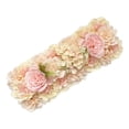 thumbnail image 4 of Panel de flores artificiales para centros de mesa para de mesa de comedor de boda champán oscuro Macarena Fila de flores de boda, 4 of 8