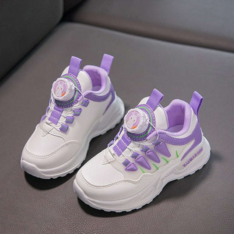 CHUOU Sneaker Shoes for Girls Sports Shoes Flat Thick Bottom