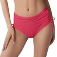 thumbnail image 2 of Conairie Bikini Bottoms For Women Full Coverage High Cut Bathing Suit Comfortable Ruched Scrunch Swim Bottom Pink S, 2 of 5