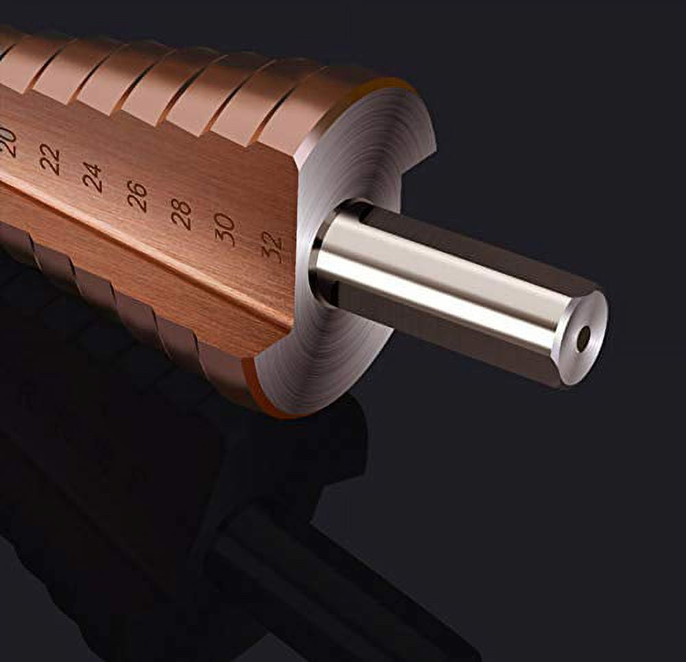Punta Step Drill Cobalto M35 4-32mm - 15 Gradini Per Foratura Lamiera Acciaio E Alluminio - Foto 3
