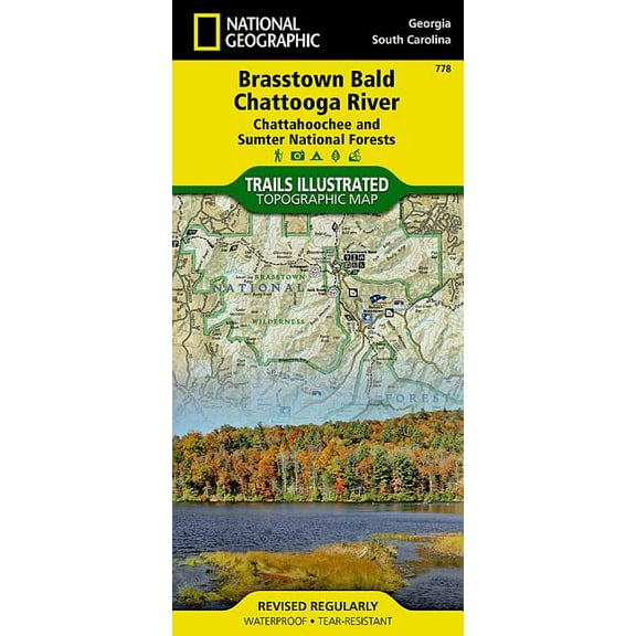 National Geographic Trails Illustrated M Brasstown Bald, Chattooga River Map [Chattahoochee and Sumter National Forests], Book 778, (Paperback)