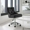 thumbnail image 7 of Modway Regent Tufted Button Swivel Faux Leather Office Chair in Black, 7 of 7