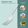 Disposable Clear Plastic Forks, Plastic Cutlery Utensils for Parties