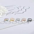 thumbnail image 6 of LICEWO Double Nose Ring for Single Piercing Nose Hoop Twist Nose Hoop for Women Silver Spiral Nose Ring for Girls Teen, 6 of 12