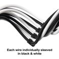 thumbnail image 2 of Sst-Pp07E-Pcibw Cable De Extensión De Funda Blanca Y Negra De 6 + 2 Pines, Peine De Cable Negro De 18Awg X 4, 2 of 5