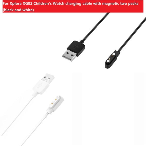 KOMI applies Xplora XG02 charger Hey haylou solar plus LS16 watch charging cable, black and white two sets