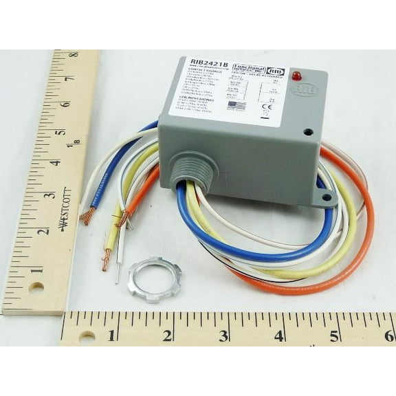 Functional Devices RIB2421B - Rib Relays RIB2421B - Enclosed Relay 20 Amp Spdt With 24 Vac/Dc/208-277