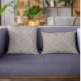 thumbnail image 3 of Plutus Brands Blue Plutus Triangles Abstract Luxury Throw Pillow 18 in x 18in, Double Sided 18" x 18", 3 of 9