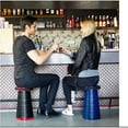 thumbnail image 2 of Portable Folding Stool, Camping Stool, Telescopic Height Adjustable 7-45cm, Telescopic Stool Backpack Stool--S-Black, 2 of 5