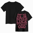 thumbnail image 3 of Girl Clothes Casual letter Pattern Short Sleeve Girls Tshirts Cute Graphic for Daily Black 5-6 Years, 3 of 6
