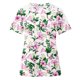 thumbnail image 5 of Mujeres Causal Mangas Cortas Cómodo Encaje Cuello Redondo Estampado Blusa Pullover Tops Camisa OAVQHLG3B Store lin121212, 5 of 5
