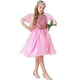 thumbnail image 5 of Huowey Girls Angel Dress Up Set High Waist Short Sleeve Flower Tiered Sequins Dresses With Wings Fairy Tale Party Gown For Kids Birthday Pageant Wedding Outfits Spring Fall Clothes,Pink,120, 5 of 9