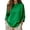 Green, variant on KHONTS Women's Henley Collar Long Sleeve White T Shirts Button up Classic Basic Tees Comfy Loose Fit Solid Color Tops White XL