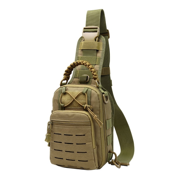Bolso bandolera compacto para exteriores, para senderismo, acampada y actividades al aire libre