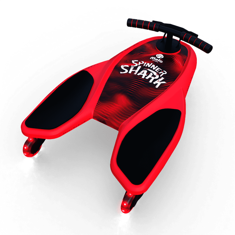 Melo Red Spinner Shark Kneeboard Toy for Kids 6 Years and up