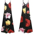 thumbnail image 4 of Birdeem Robe Longue Décontractée Ample Sans Manches à Bretelles pour Femmes Grande Taille avec Poches, Col en V, Imprimée, 4 of 4