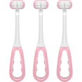 thumbnail image 1 of wonima02 Three Sided Toothbrush, Autism Sensory Toothbrush, Kids Travel Toothbrushes, 3 Sided Brush Head Soft Bristle for Kids Gentle Clean Teeth Gum Care(3pcs), 1 of 1