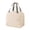 Beige, variant on JHyouerji Large Capacity Insulated Lunch Cooler,Blue Waterproof Oxford Carry Handbag 9x8x6 Inch for Travel Park Office Picnic Food Organizer
