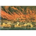 thumbnail image 1 of The Great Fire At Chicago - CANVAS OR FINE PRINT WALL ART, 1 of 1