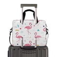thumbnail image 2 of 16" Laptop Briefcase for Work Travel Laptop Shoulder Bag Carrying Handbag Laptop Case Cute Flamingo Pattern, 2 of 8