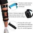 thumbnail image 6 of Komzer ACL Knee Brace, Functional Knee Support for PCL/MCL/Ligament Sports Injuries/Meniscus Tear/Knee Joint Pain, Adjustable Hinged Orthopedic Knee Orthosis (Black, XXL/R), 6 of 8