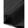 thumbnail image 6 of DARING DIVA Women's Plus with Crew Neck and Ruffle Half Tops 2X Black, 6 of 6