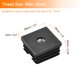 thumbnail image 2 of Insertos de 6 piezas para tubos cuadrados con rosca M8, para tubo cuadrado de 1.5"x1.5" OD, tapón de plástico negro para inserto de ruedas de silla, 2 of 6
