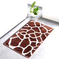thumbnail image 2 of Leopard Zebra Toilet Door Mat Tufted Rug Cute Flocking Carpet Marble Texture Floor Pad Anti Slip Doormat Aesthetic Home My Lux Decor Round, 2 of 9