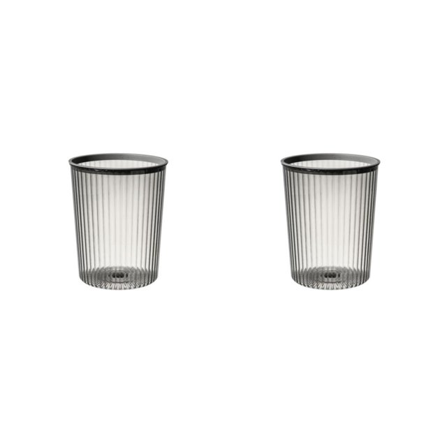 Bearachild Cubo de basura sin tapa, cubo de basura a rayas, cubos de basura de plástico, cesto de basura, gran capacidad, hogar, dormitorio, Type5 NO5