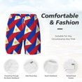 thumbnail image 3 of Men's 2 in 1 Swim Trunks with Compression Liner Philippines Flag Quick Dry Beach Shorts, 3 of 6