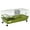 Green#0, variant on 35" Small Animal Cage with Wheels - Green Rolling Guinea Pig Cage with Food Dish, Water Bottle & Ramp
