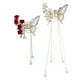 thumbnail image 1 of Accesorios para el cabello elegantes y bonitos: Clip para el cabello en forma de flor y mariposa con borlas, 2 piezas, 4.33", 1 of 7