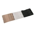 thumbnail image 3 of 3pcs Women's Elastic Bra Lingerie Extenders 3-Hooks 2 Rows Extension Straps in Different Colors (Black & White & Nude), 3 of 4